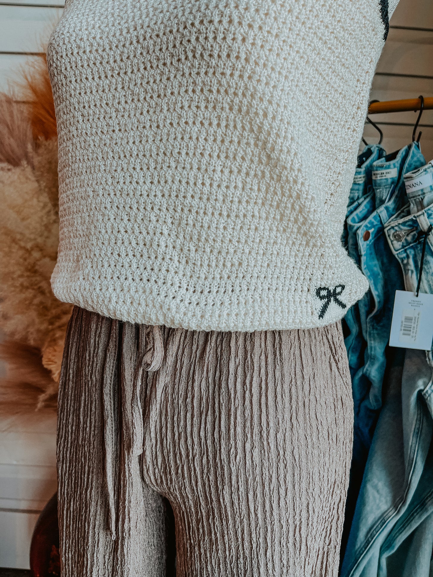 Sleeveless Crochet Sweater Tank