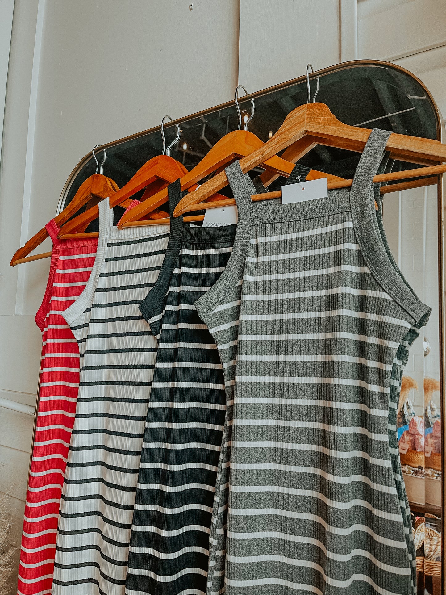 Coastal Chic Striped Maxi Dress