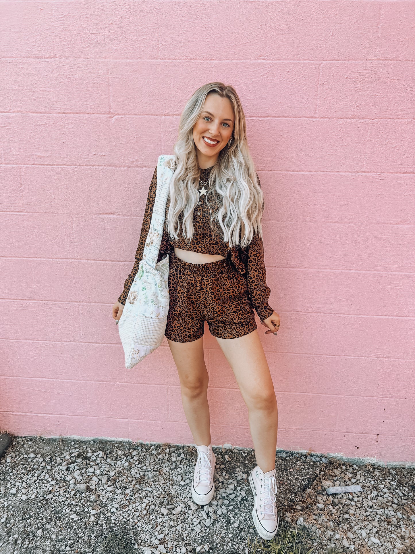 Leopard Print Loungewear Set