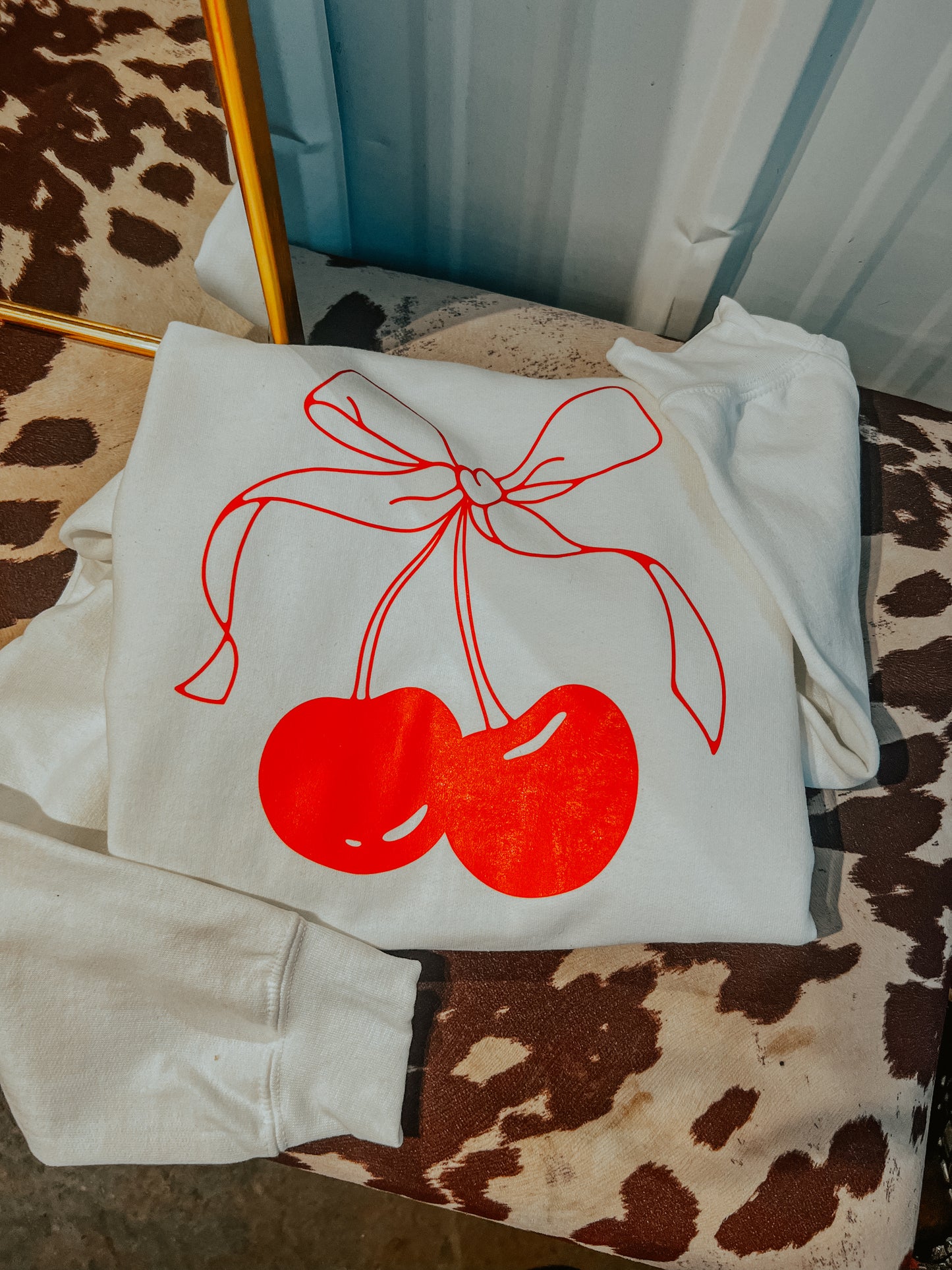 Cherry Ribbon Sweatshirt