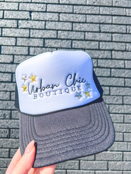 Urban Chic Hand Embroidered Hat