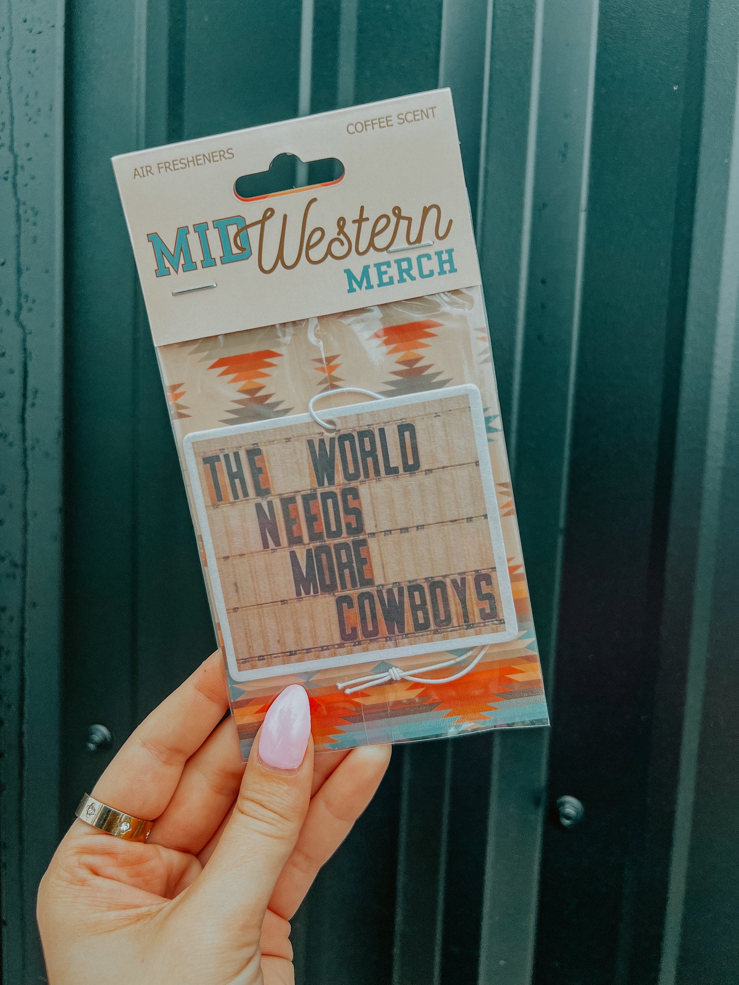 The World Needs More Cowboys Car Scent