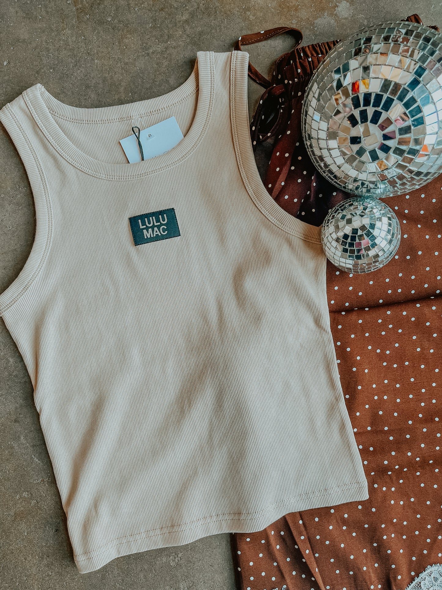 LULU MAC - OG TANK TOP (SAND)