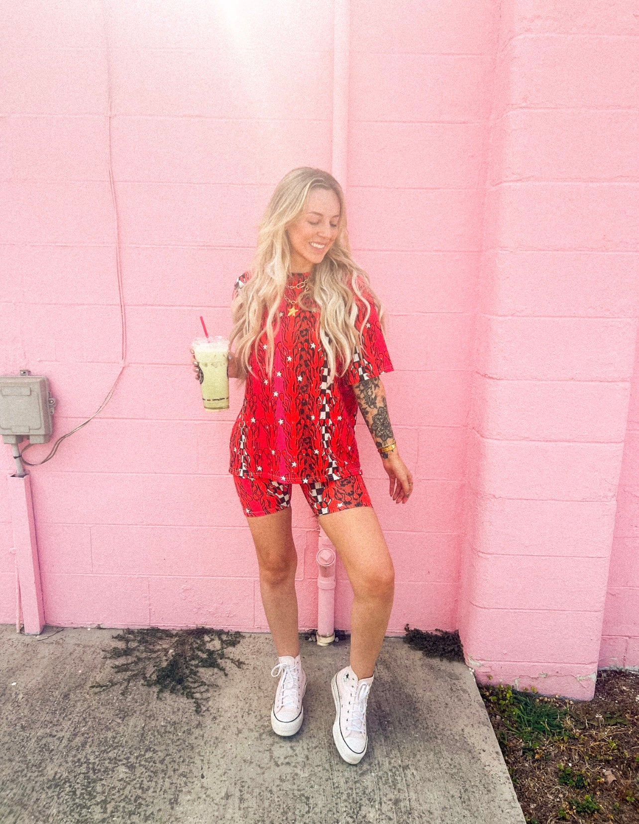 The Flamin’ Hot Boxy Short Sleeve Set