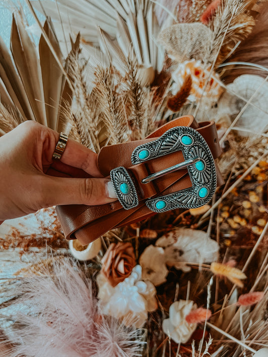 Turquoise Brown Belt