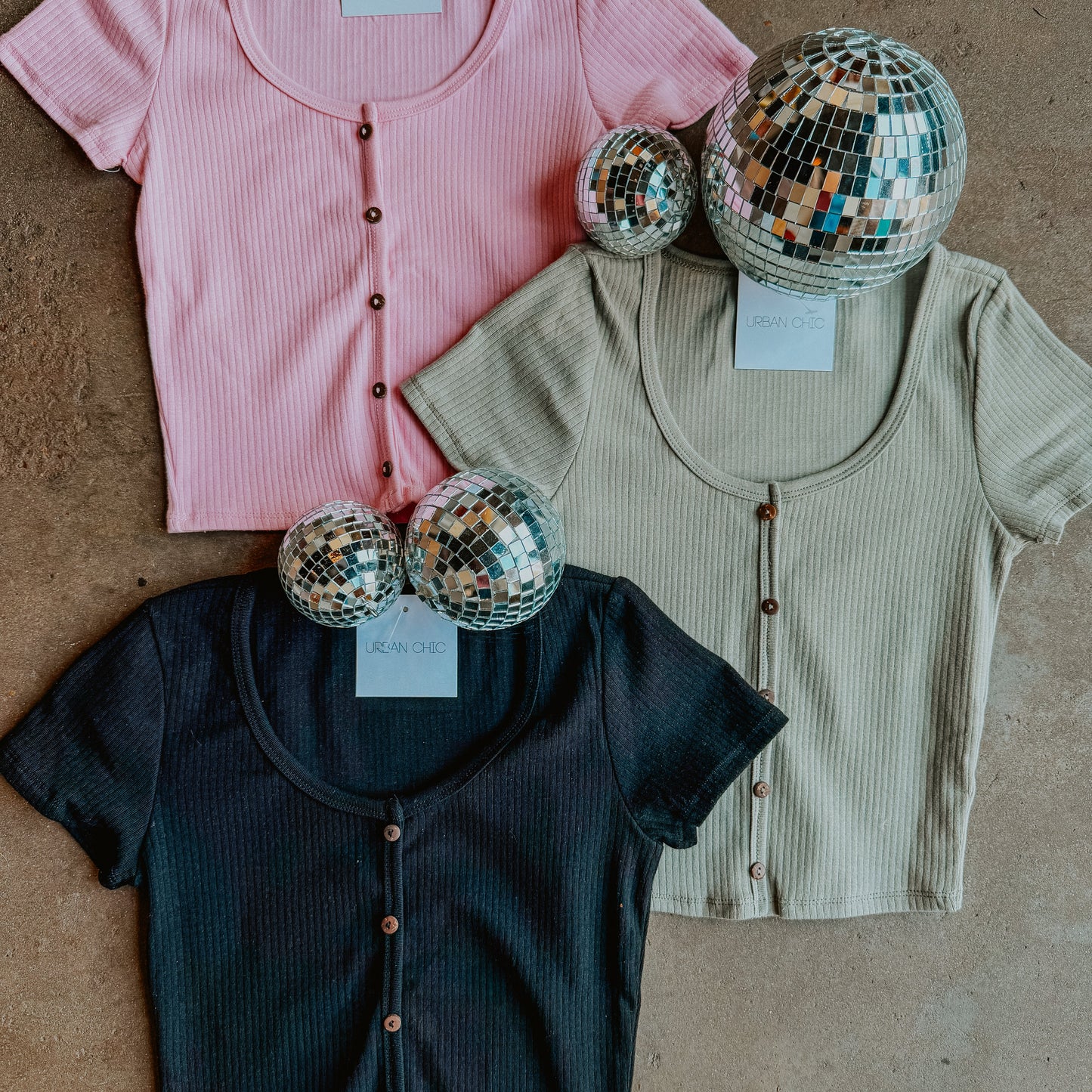 The Everyday Ribbed Button Top