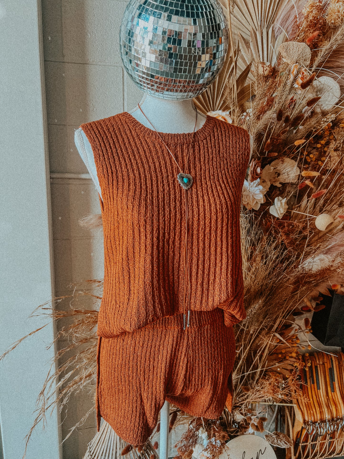 Knit Sweater Tank & Shorts