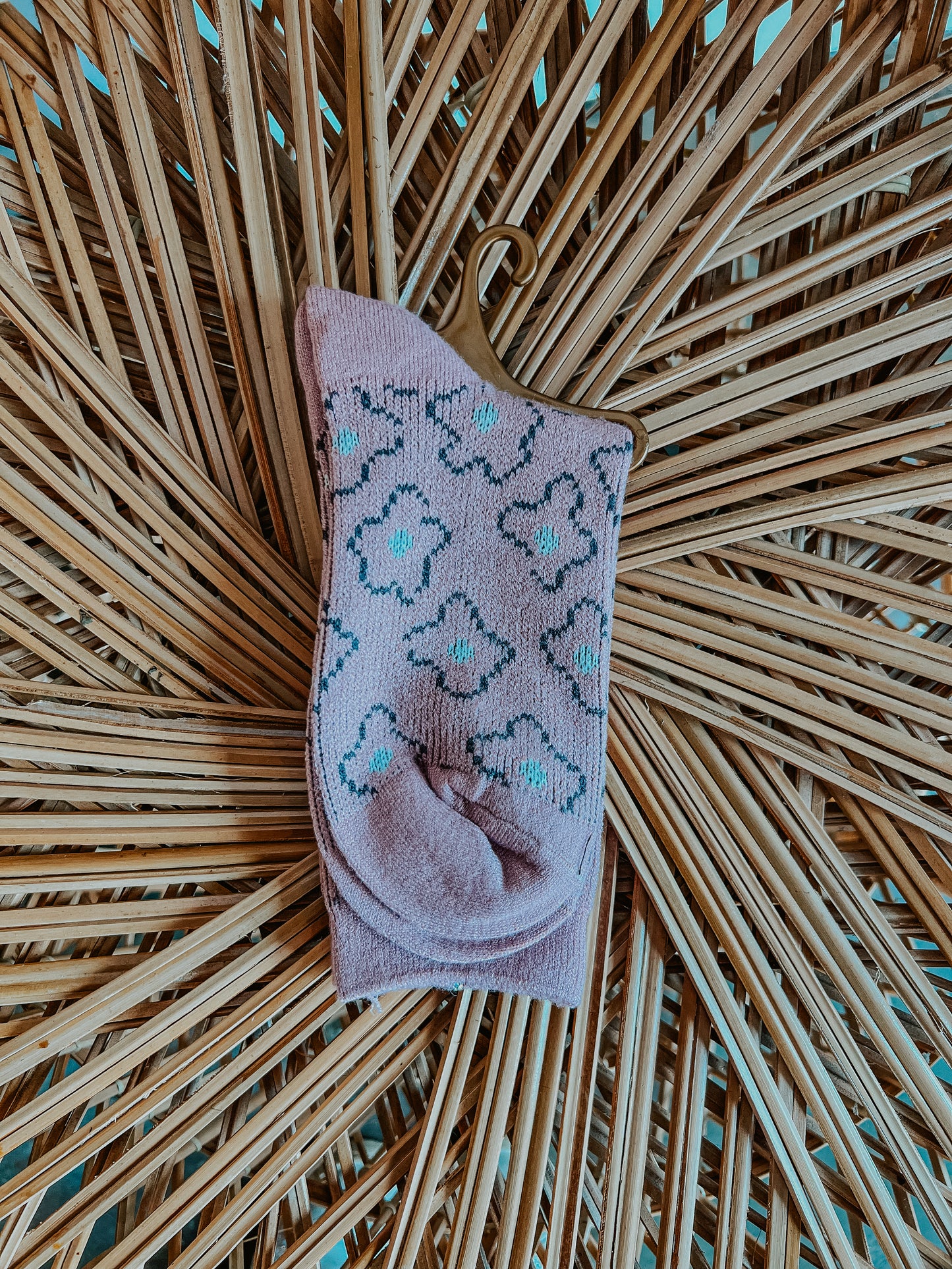 Vintage Floral Crew Socks