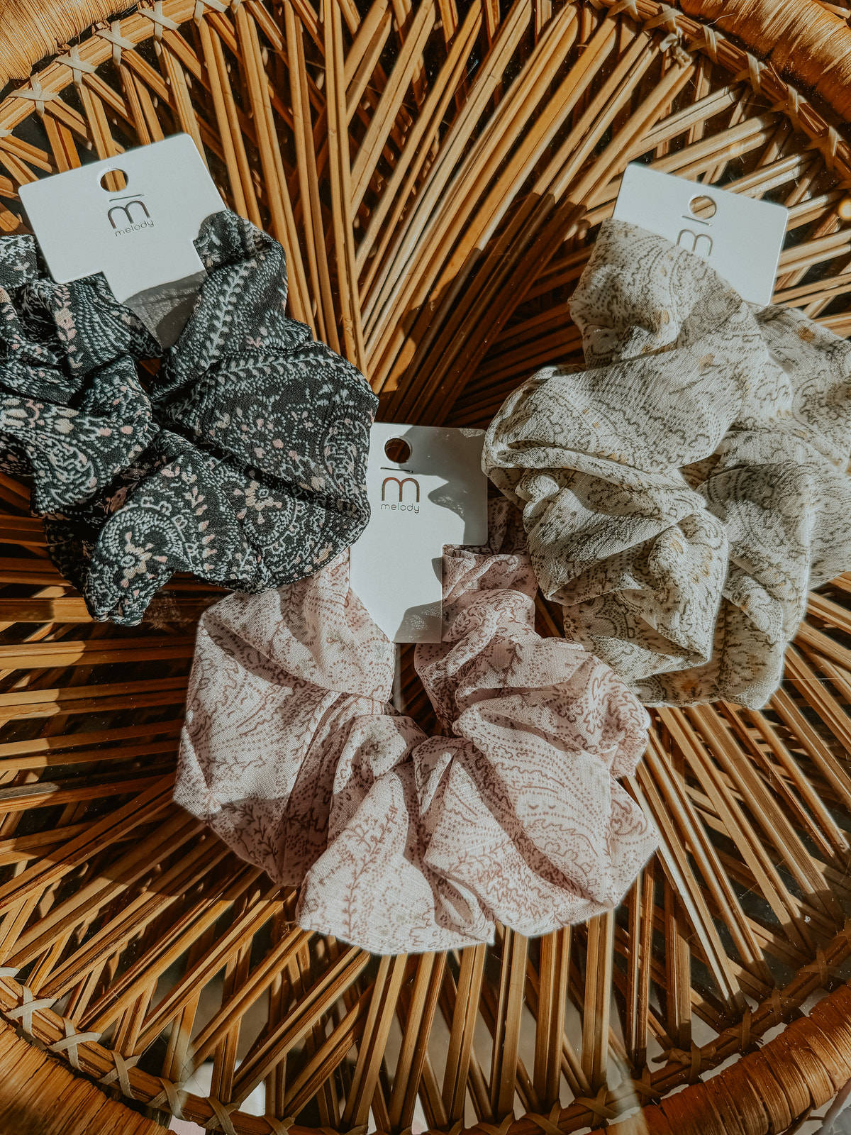 Boho Printed Scrunchie