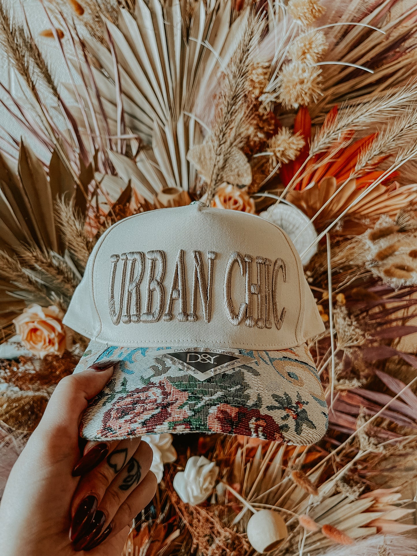 URBAN CHIC Puff Embroidered Hat