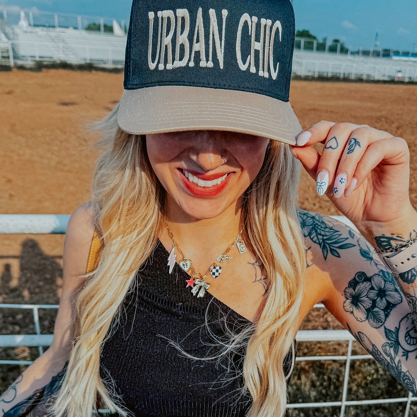 Urban Chic Embroidered Hat