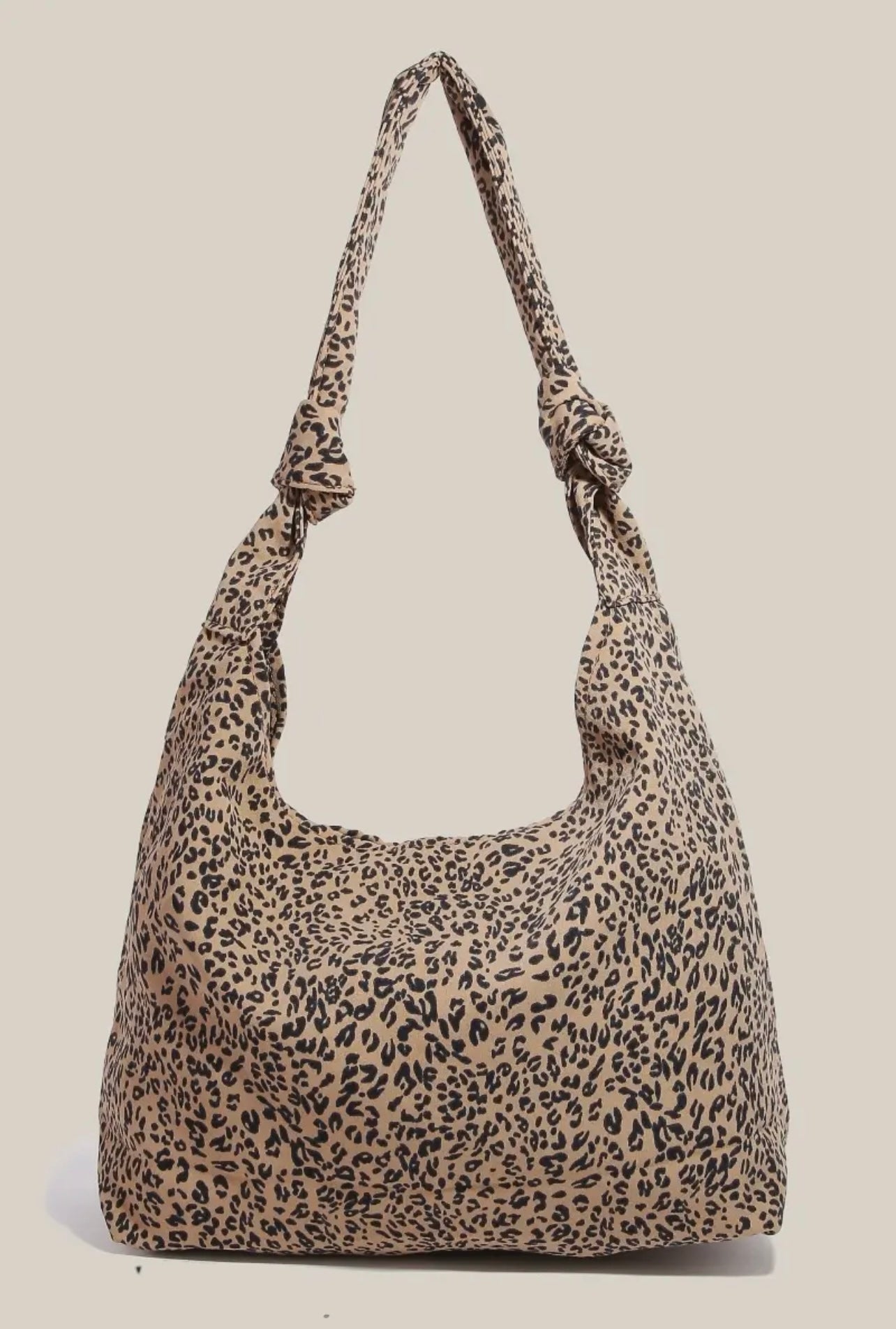 Leopard Printed Hobo Shoulder Bag