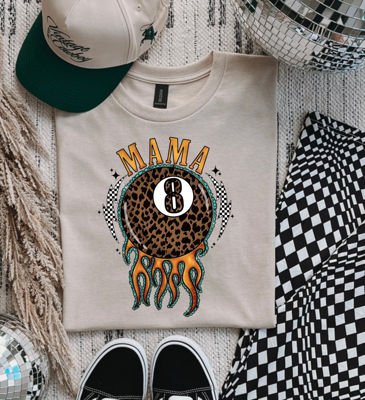 Mama Eight Ball Graphic T-Shirt