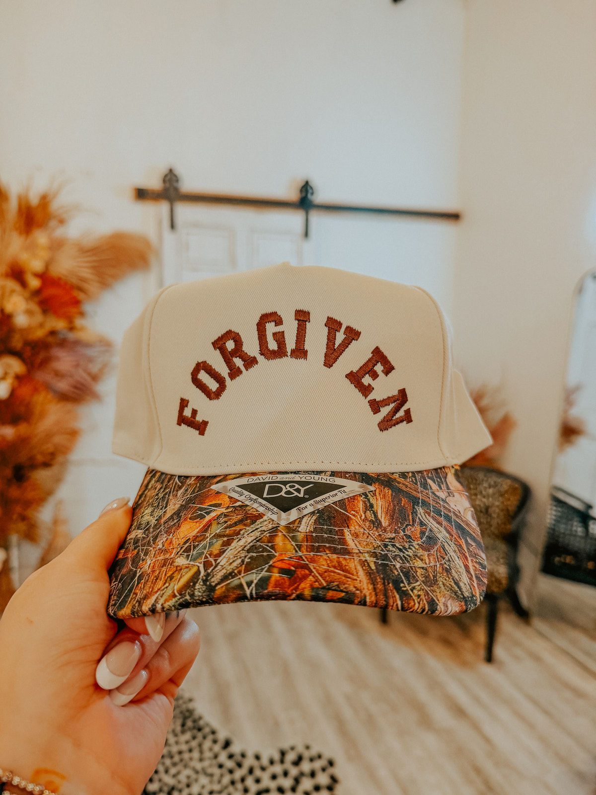 Forgiven Camo Trucker Hat