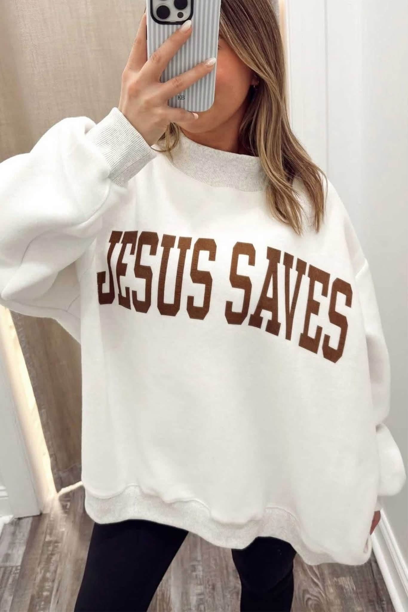 JESUS SAVES REVERSIBLE MOCKNECK - ORDER CLOSES 8/30