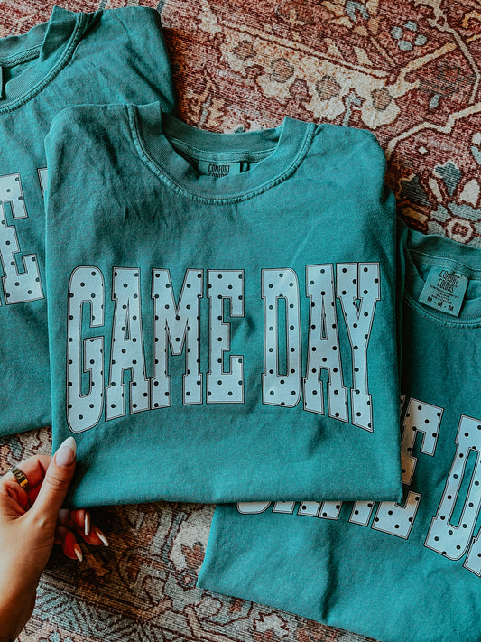 Polka Dot Game Day Graphic T-Shirt