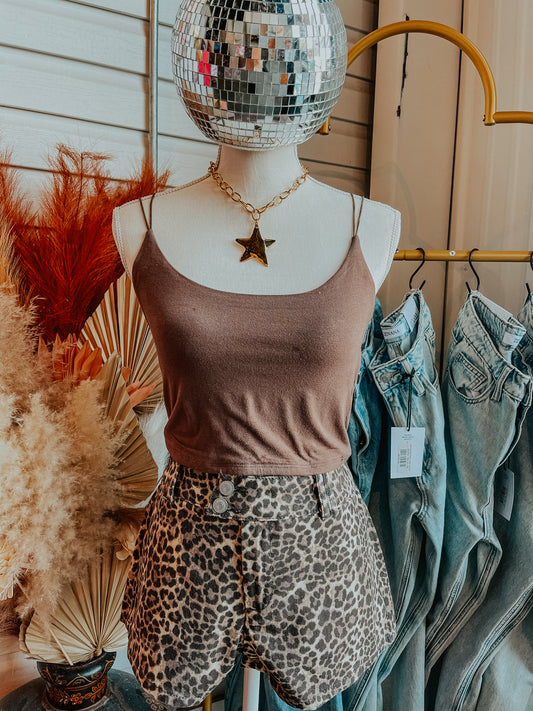 Leopard Printed Shorts