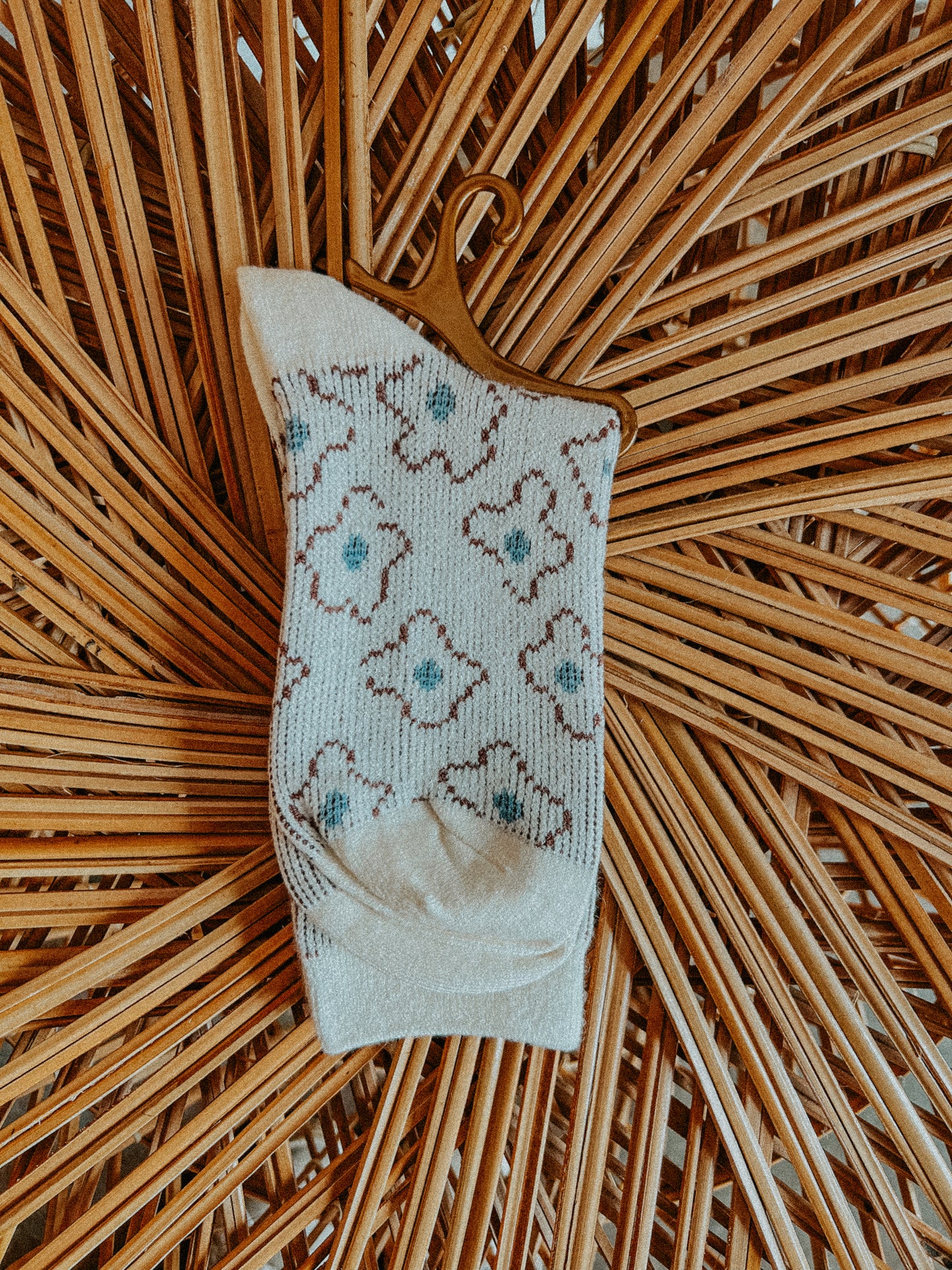 Vintage Floral Crew Socks
