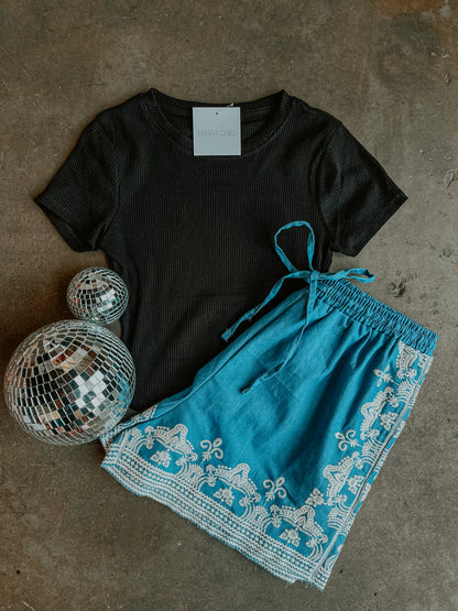 Short Sleeve Crop Top