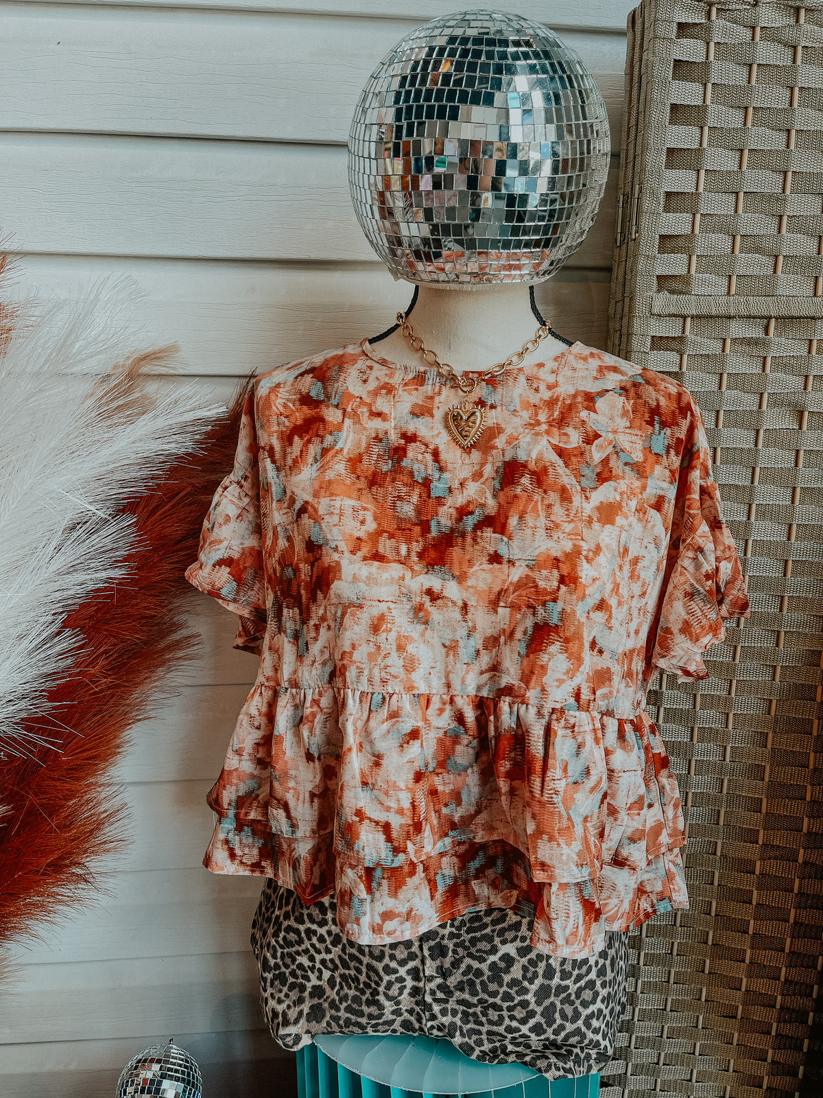 Painted Desert Peplum Top