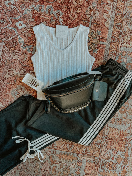 Side Ribbon Detail Pants