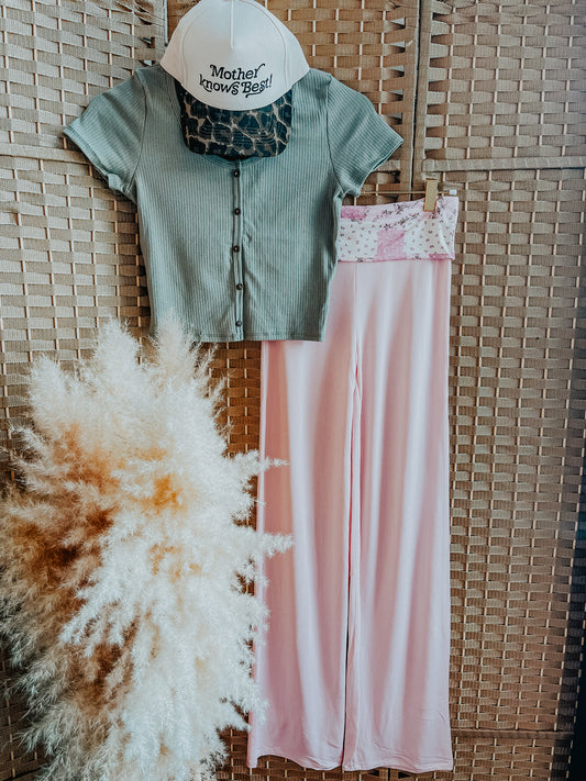 Blush Patchwork Lounge Pants