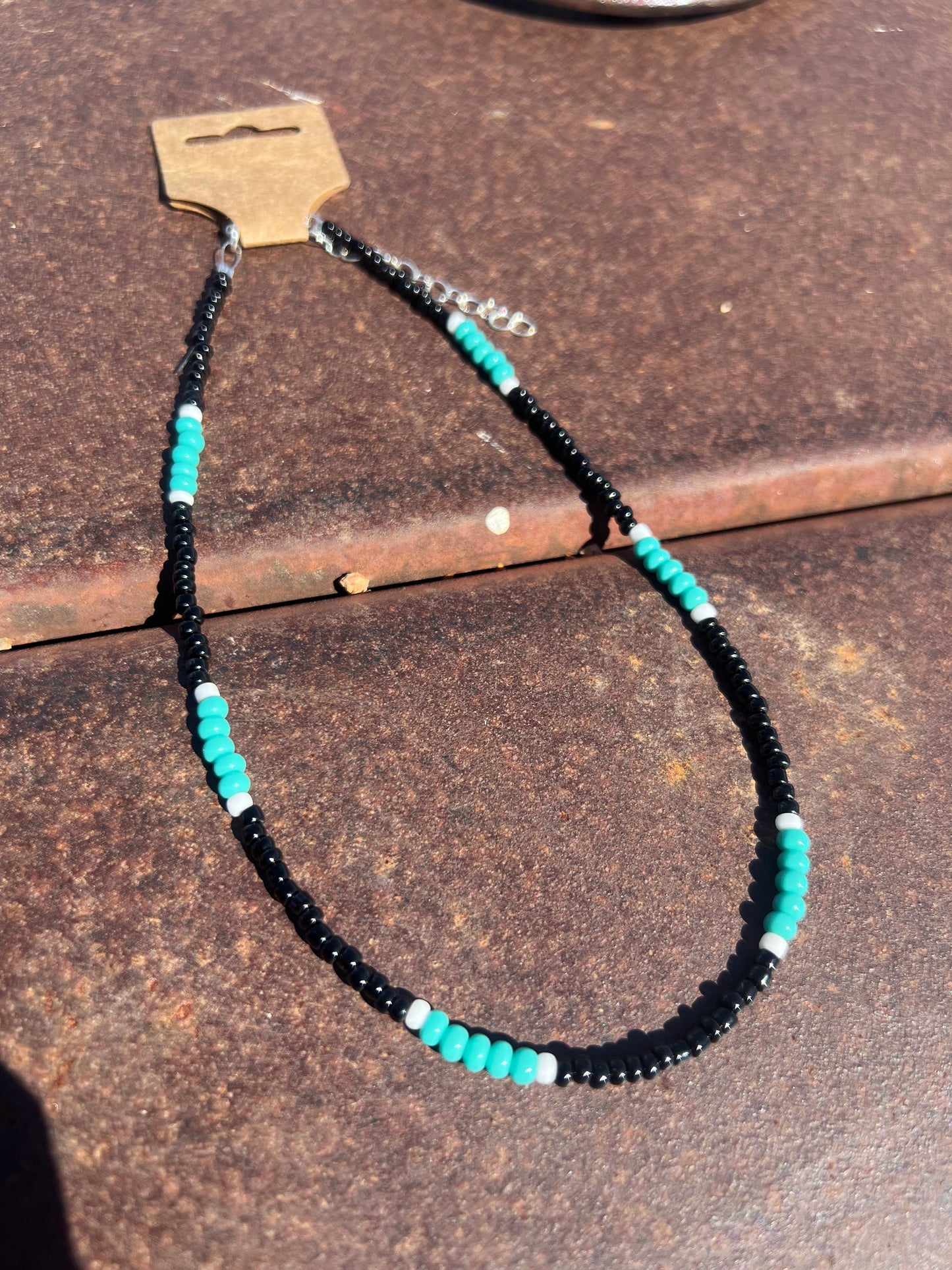 Turquoise and Black Western Choker