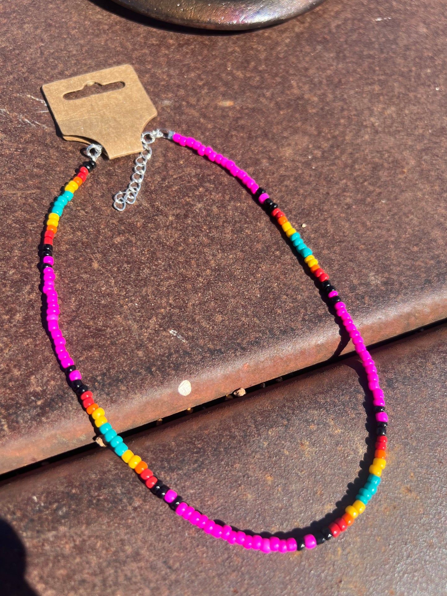 Pink Serape Western Choker