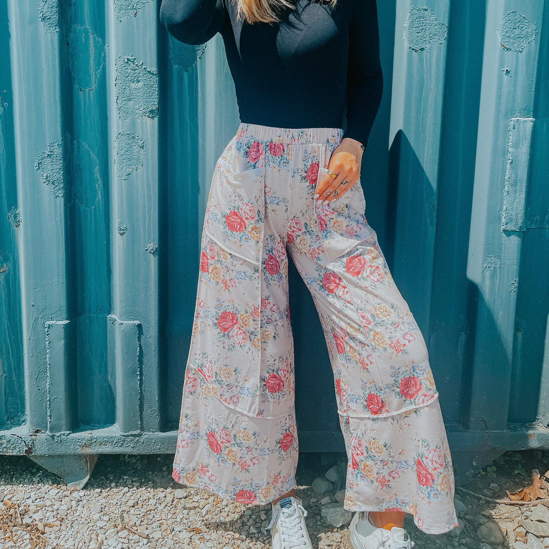 Vintage Floral Lounge Pants