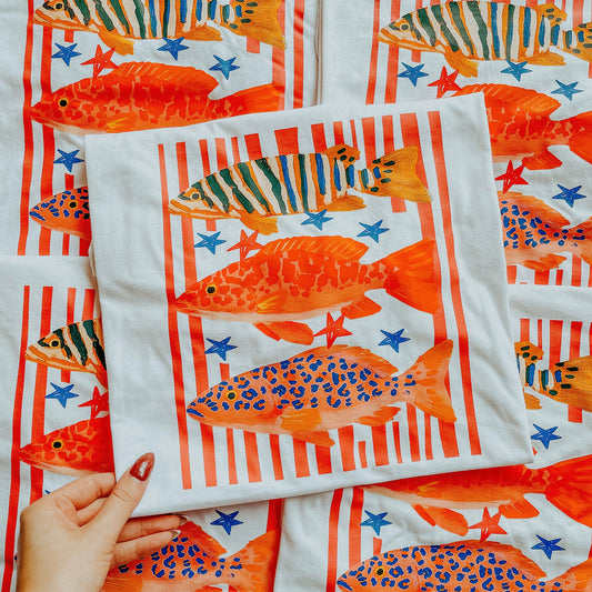 Preppy Fish Graphic T-Shirt