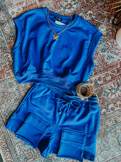 The Emmy Muscle Crop + Shorts Set