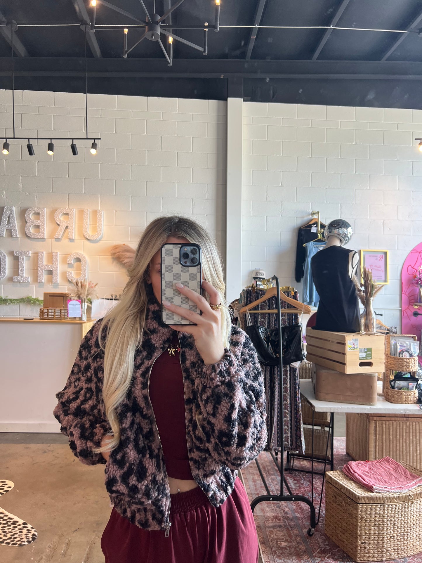 Leopard Faux Jacket