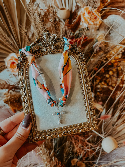 Cross Scarf Necklace