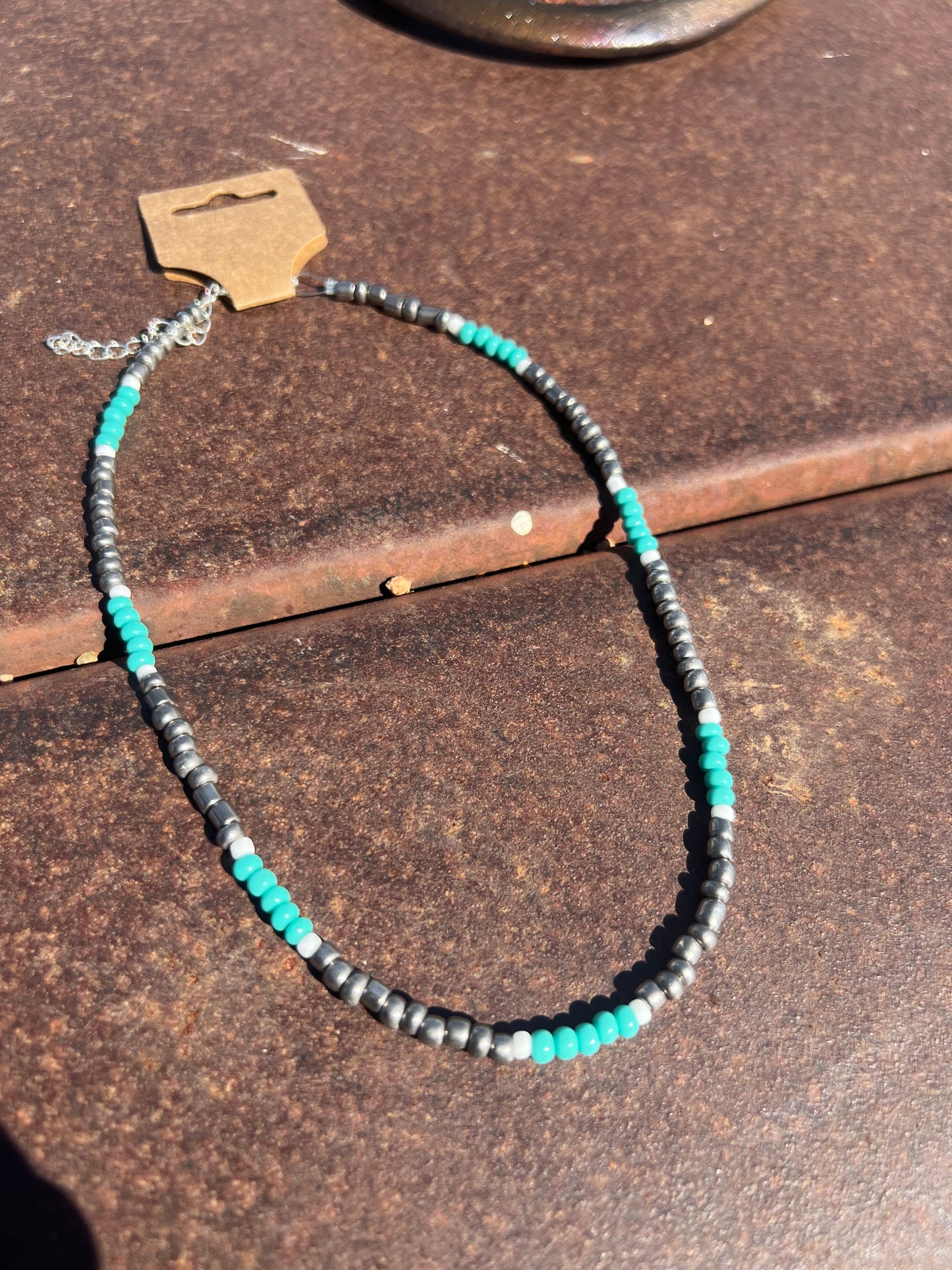 The Silver and Turquoise Choker