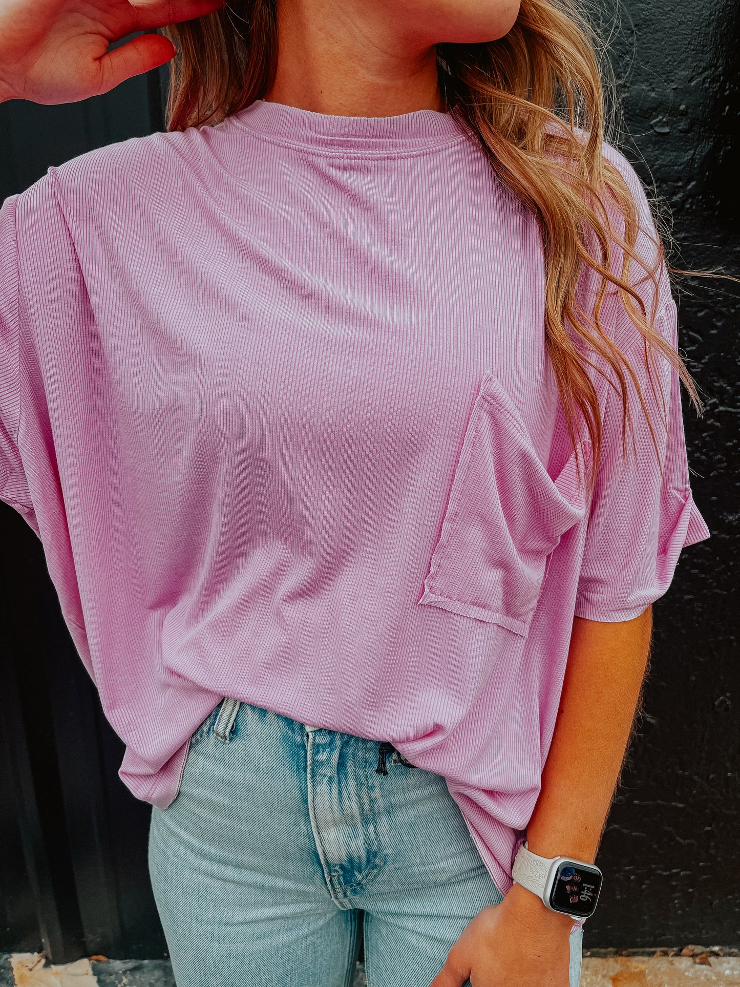 Acid Wash Oversized Basic T-Shirt