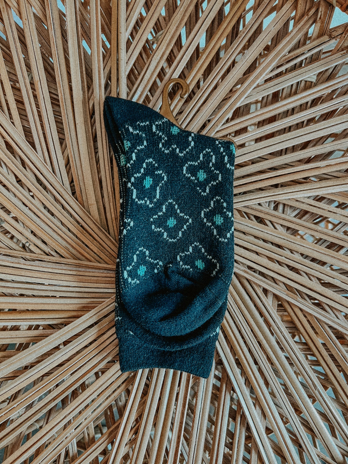 Vintage Floral Crew Socks