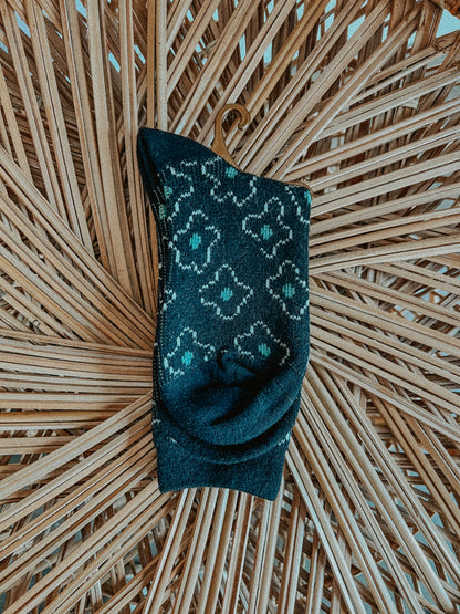 Vintage Floral Crew Socks