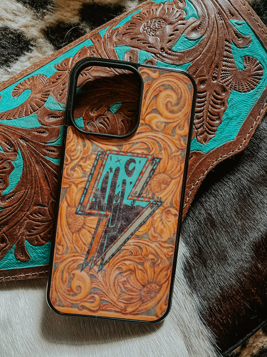 Bolts and Leather IPhone Case