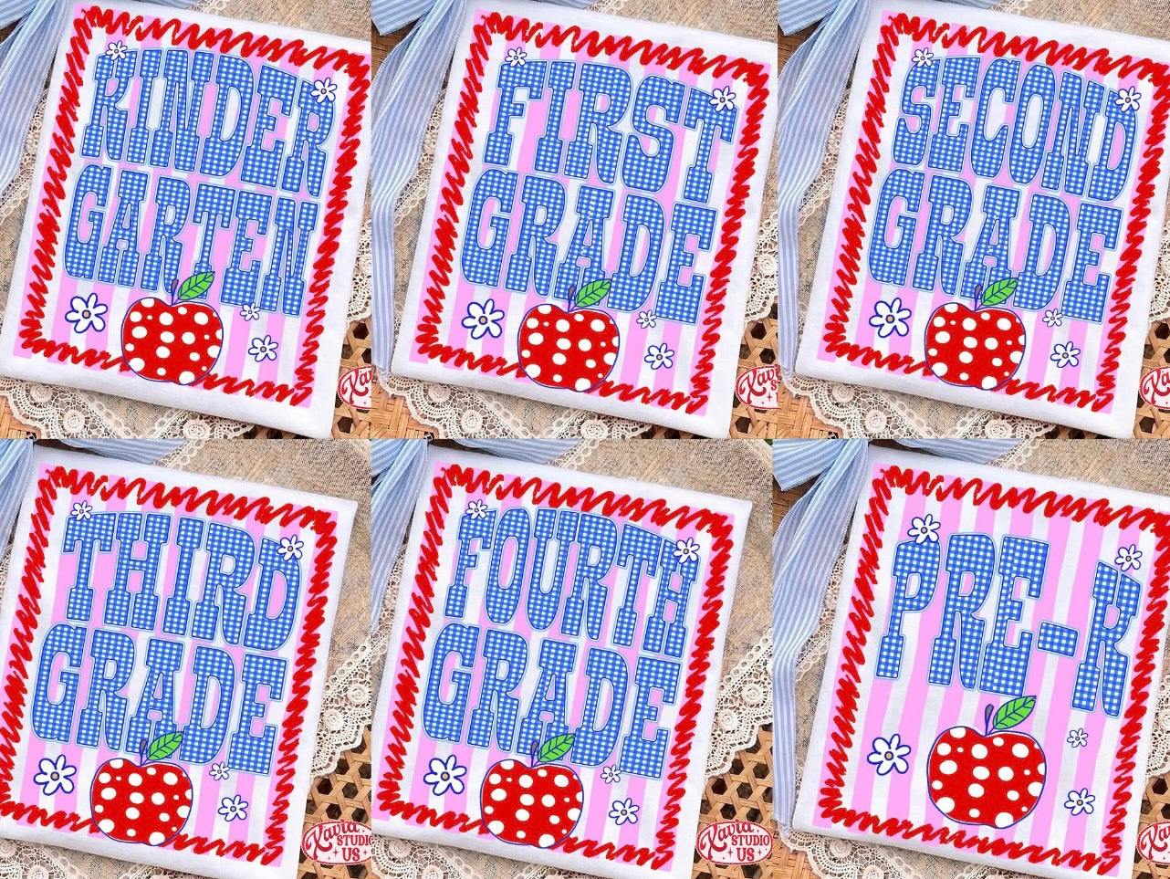 Apple Gingham Design - Grades
