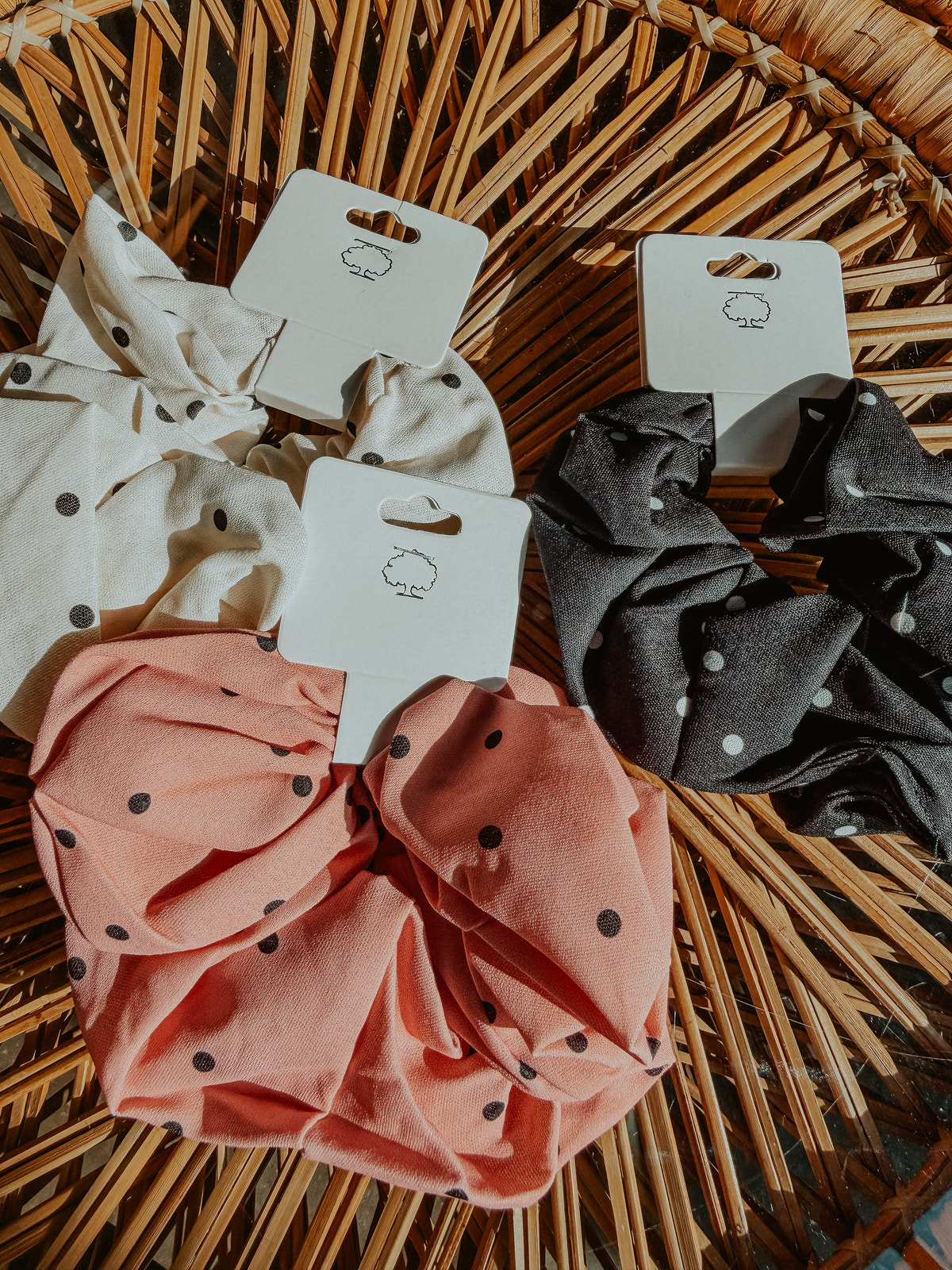 Polka Dotted Scrunchie