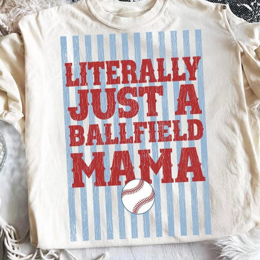 Just A Baseball Mom Graphic T-Shirt