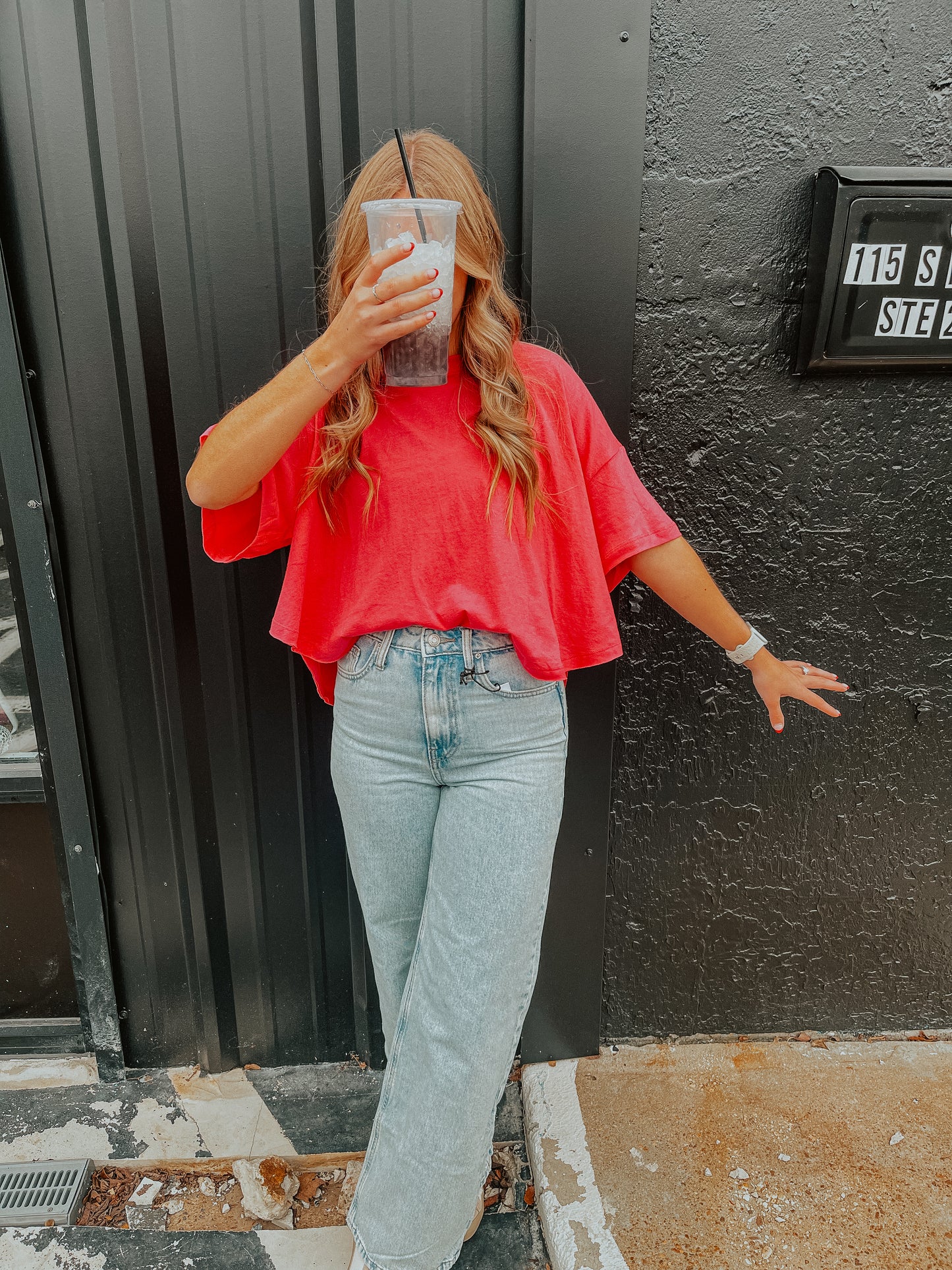 Round Neck Short Sleeve Top