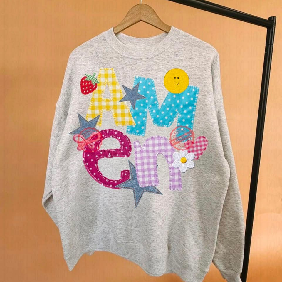 AMEN Patchwork T/Shirt OR Sweatshirt