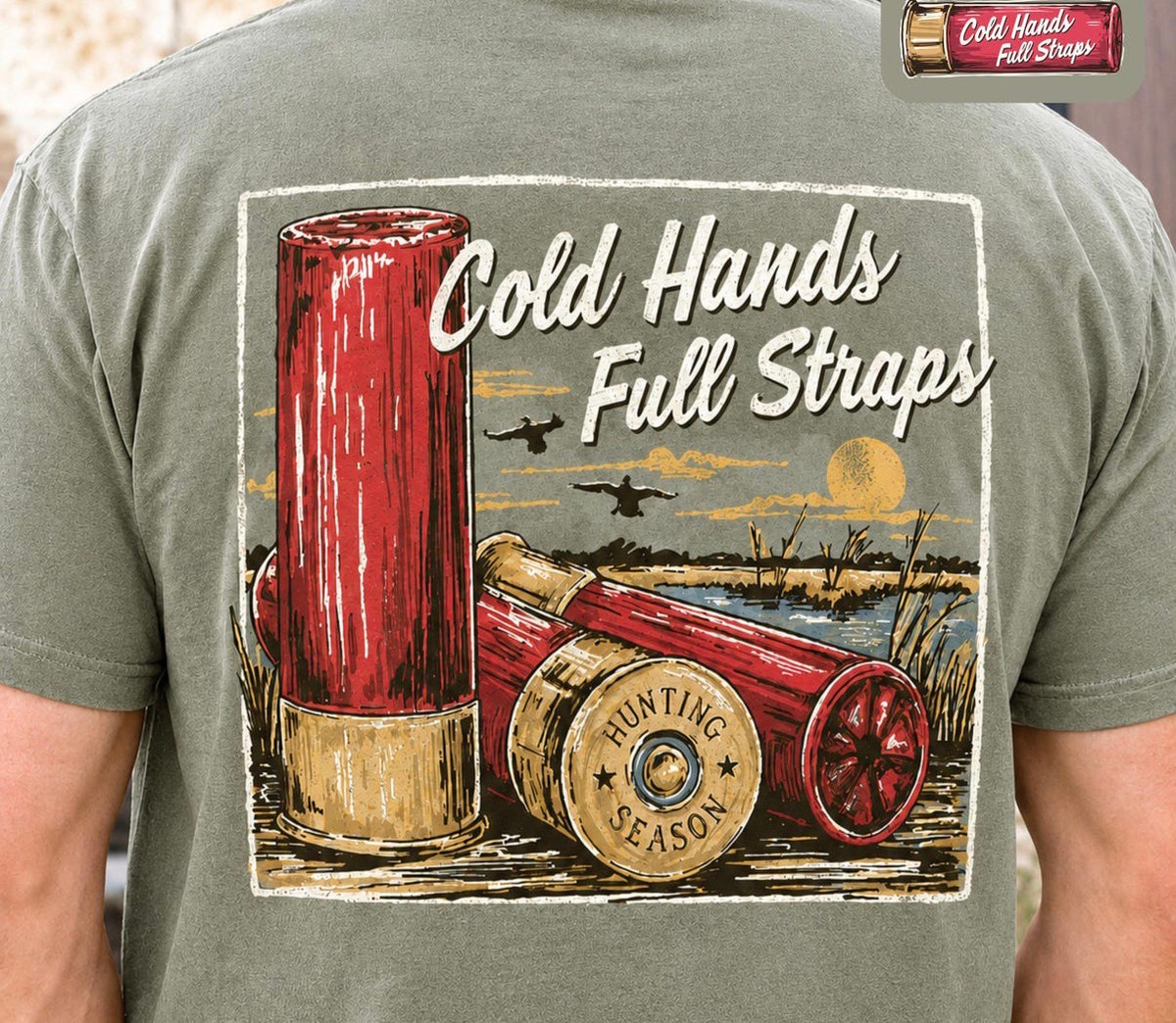 Cold Hands Full Straps Graphic T-Shirt