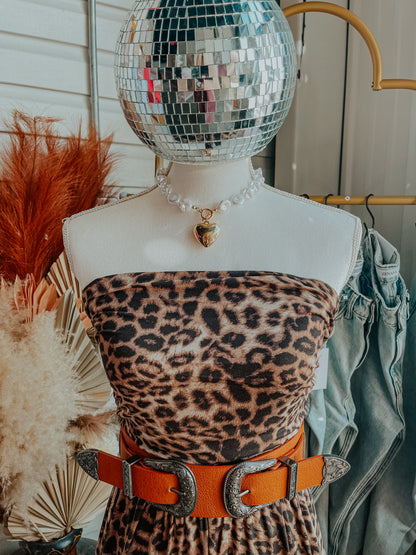 Leopard Wide Leg Jumpsuit