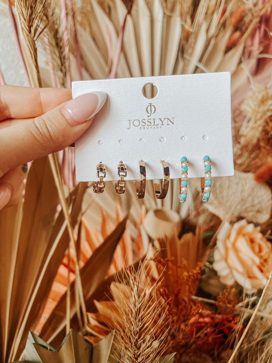 Turquoise + Pearl Earrings