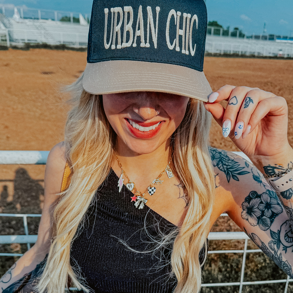 Urban Chic Embroidered Hat
