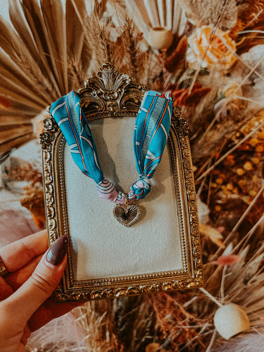 Heart Scarf Necklace