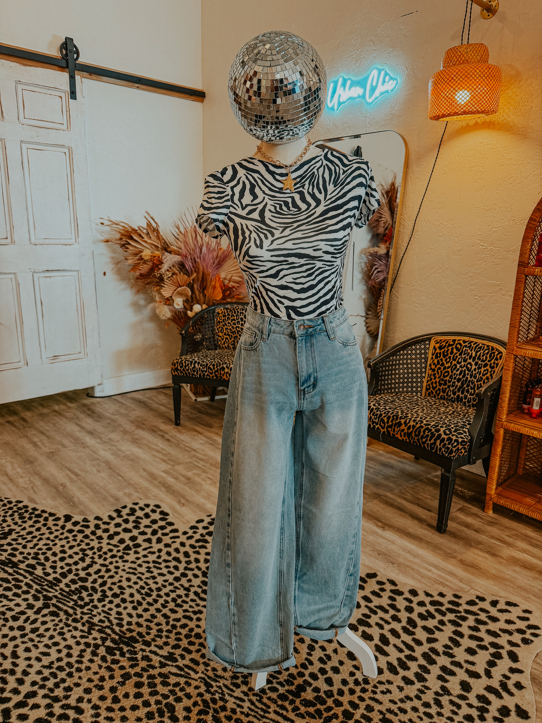 Classic High-Rise Wide-Leg Jeans