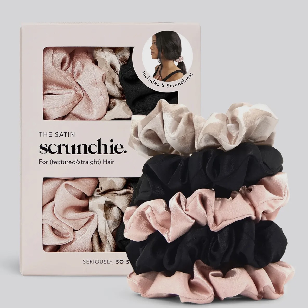 Satin Sleep Scrunchies 5pc